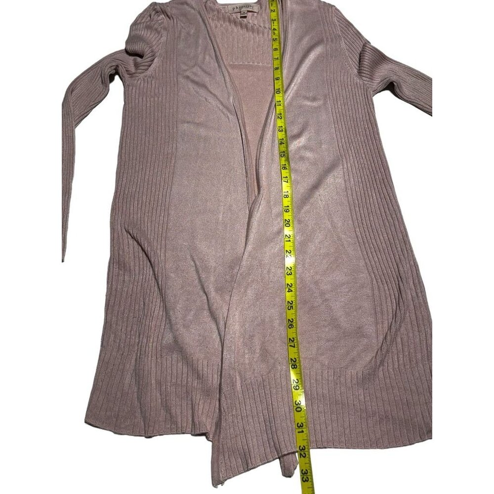 Philosophy Long Cardigan Pink Size Medium - Picture 5 of 7